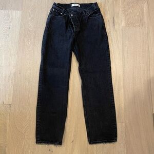 Abercrombie & Fitch “The Dad High Rise” Women's Black Boyfriend Jeans